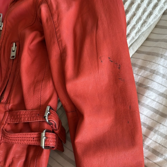 IRO lamb leather salinas moto jacket S/M - Picture 5 of 11